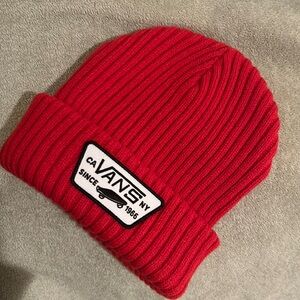 VANS Off the Wall beanie, bright red